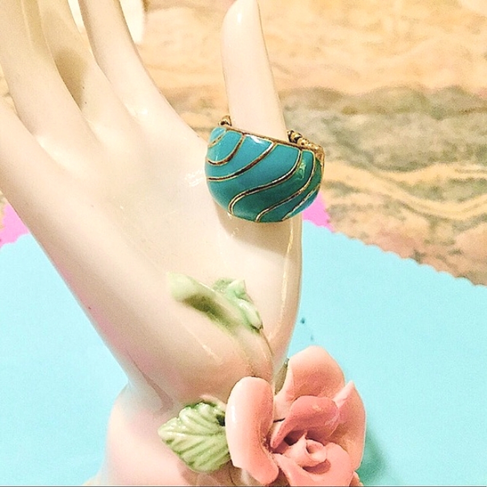 🌷Express Green Turquoise Stretch Ring🌷